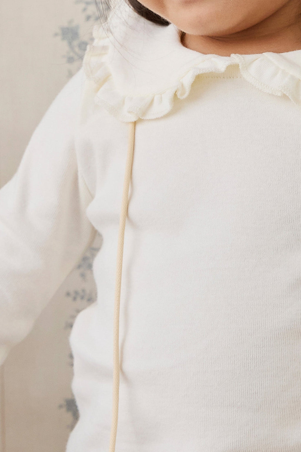 Organic Cotton Rib Adelaide Top - Parchment