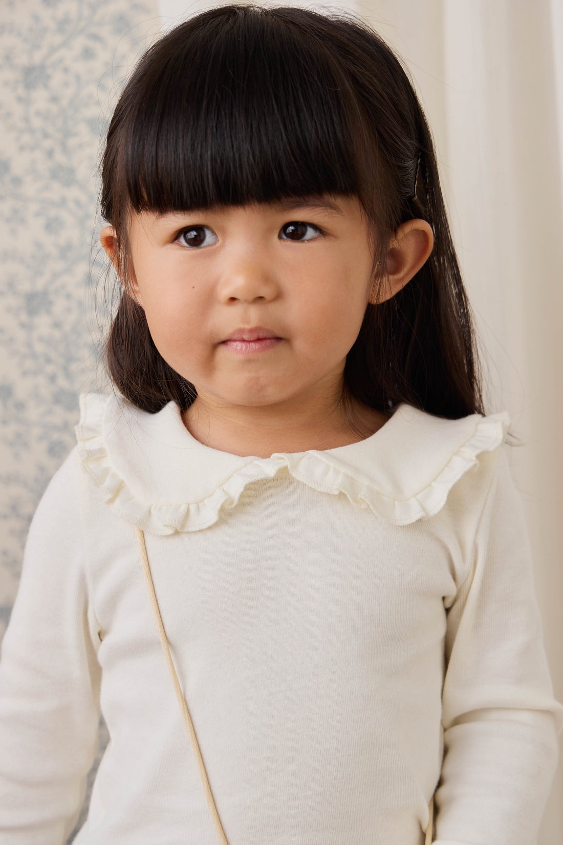 Organic Cotton Rib Adelaide Top - Parchment