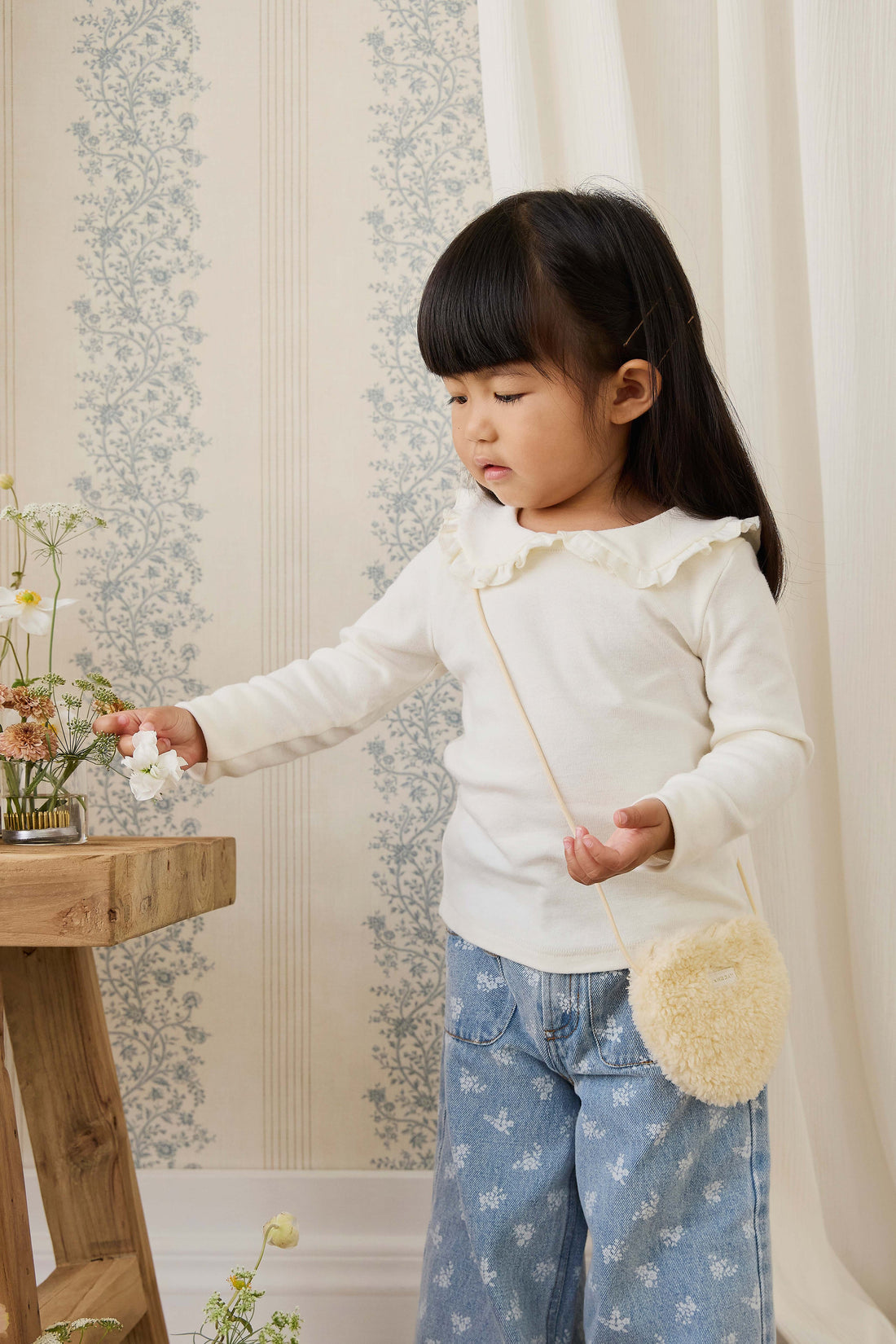 Organic Cotton Rib Adelaide Top - Parchment