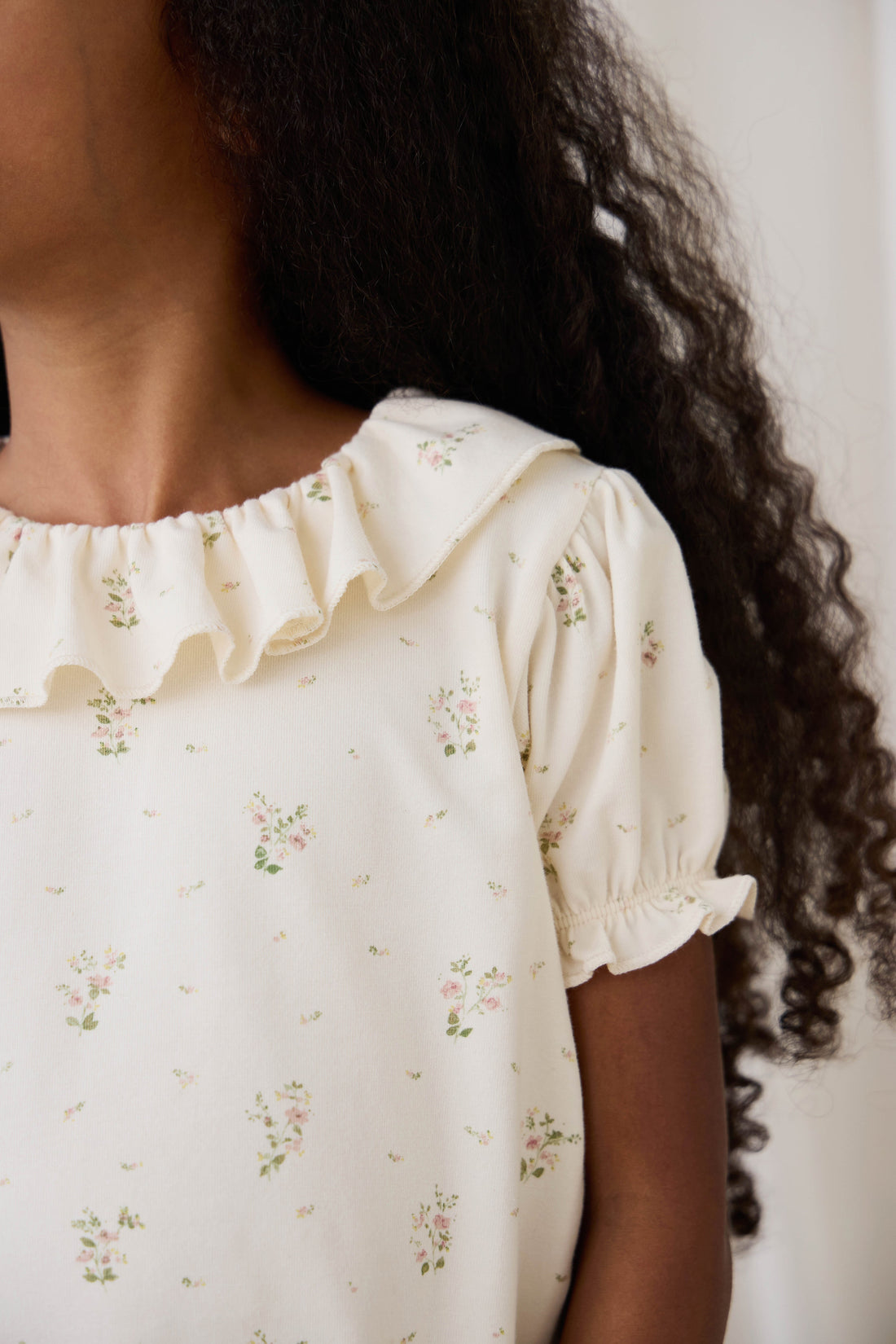 Organic Cotton Marlene Top - Josepha Egret Small