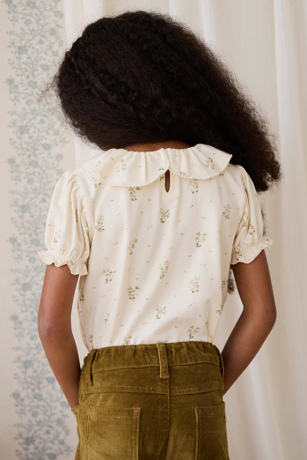 Organic Cotton Marlene Top - Josepha Egret Small