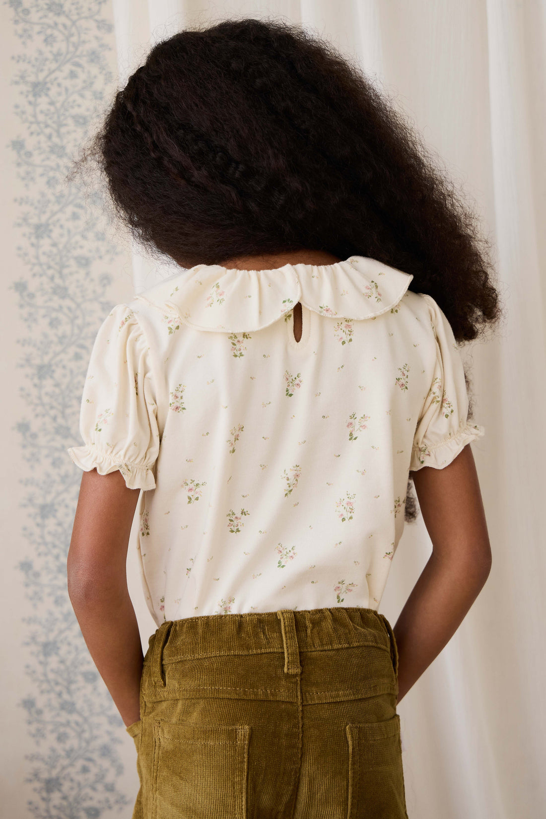 Organic Cotton Marlene Top - Josepha Egret Small
