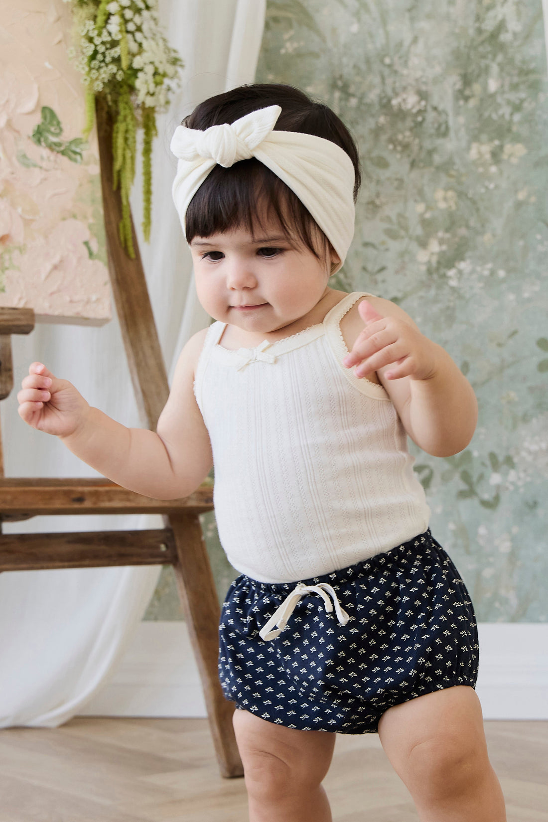 Organic Cotton Classic Bloomer - Lisa Petite Indigo