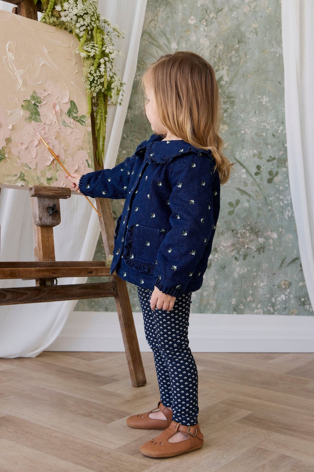 Organic Cotton Everyday Legging - Lisa Petite Indigo