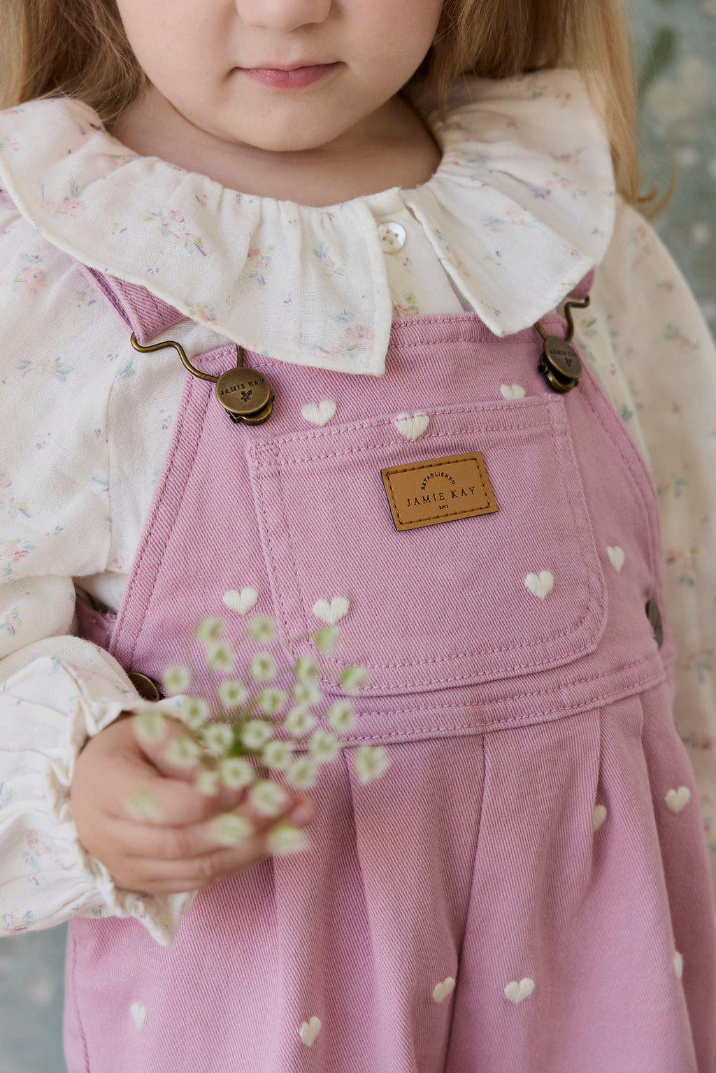 Blair Overall - Petite Heart Orchid