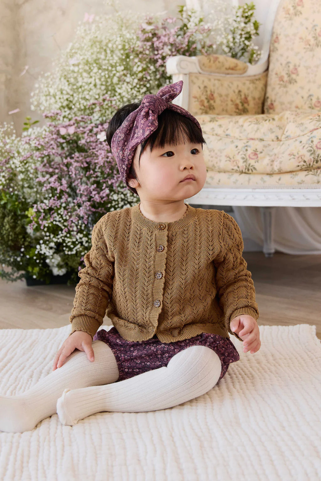 Organic Cotton Classic Bloomer - Fig Floral
