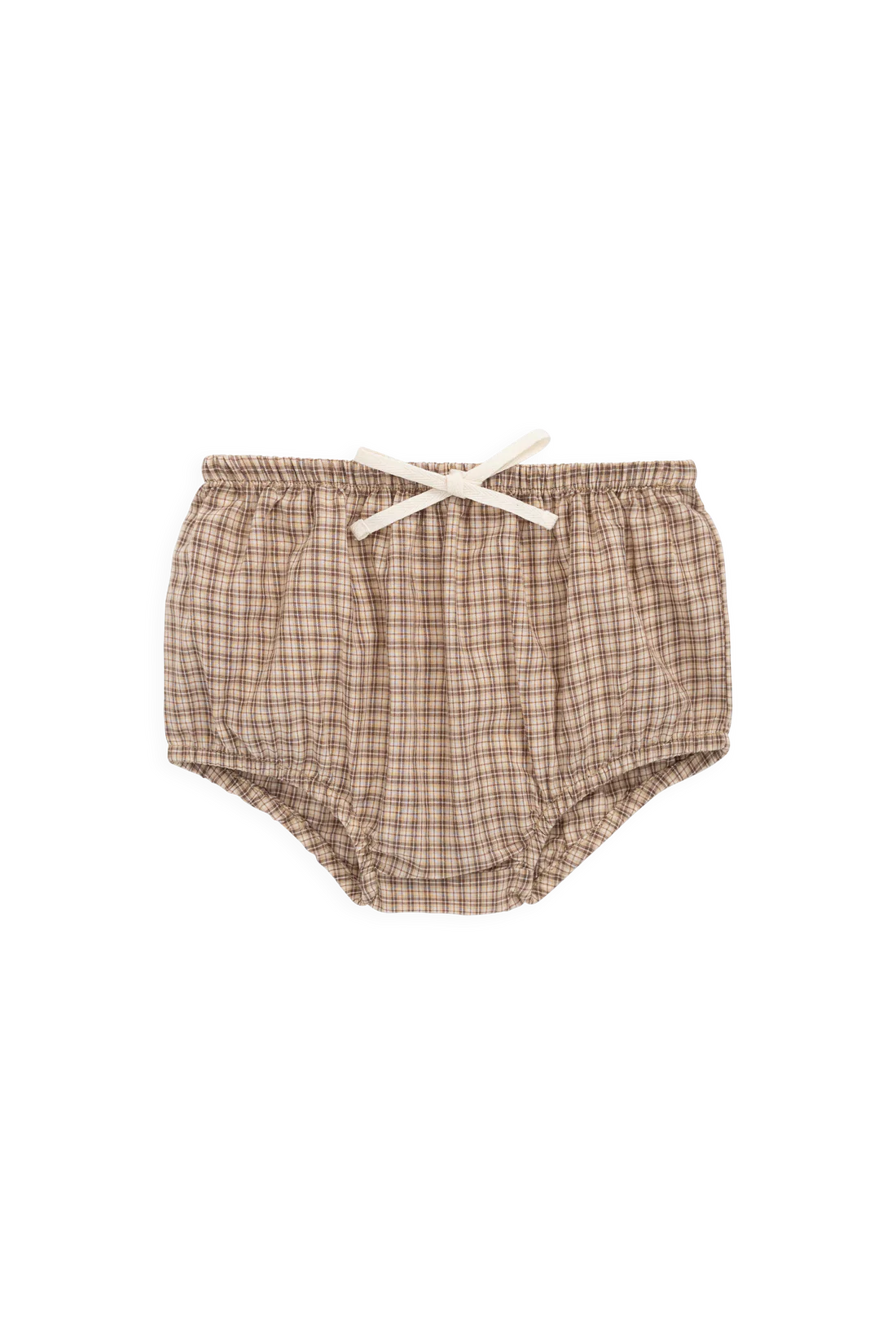 Organic Cotton Gabriel Bloomer - Cabin Check Cocoa