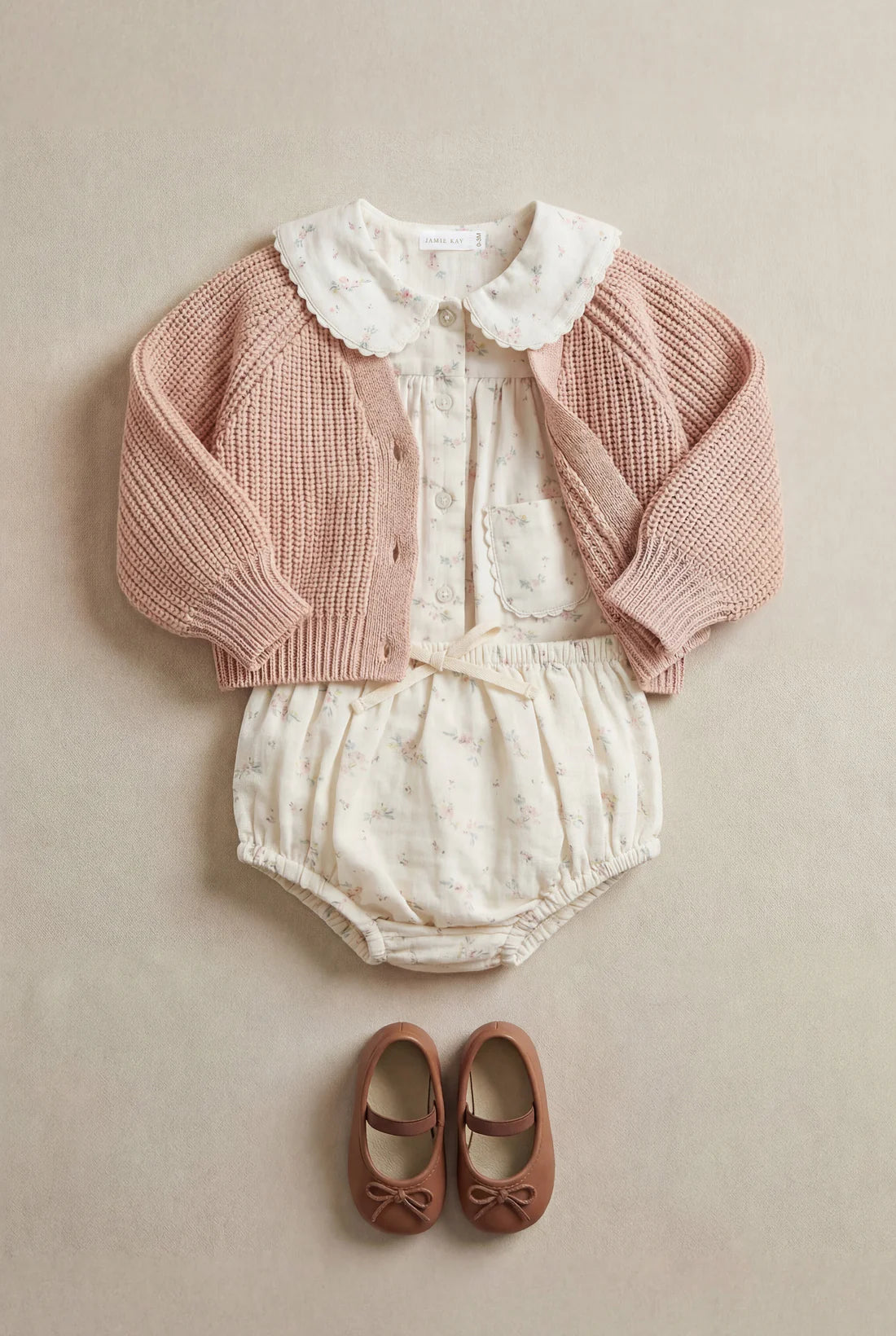 Organic Cotton Muslin Classic Bloomer - Solange Snow